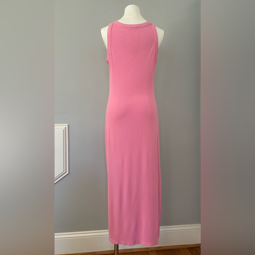 Mittoshop Pink Sleeveless Midi Dress. Women’s Size Large - Picture 2 of 4